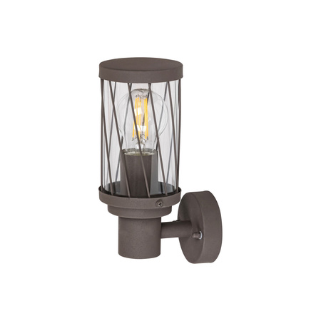 Zahradní lampa LED nástěnná lampa BUDAPEST E27 IP44 Hnědá RABALUX