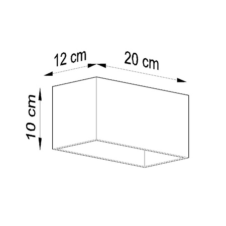 Nástěnné svítidlo QUAD MAXI 2xG9 Up-Down Rectangular Minimalist Grey SOLLUX