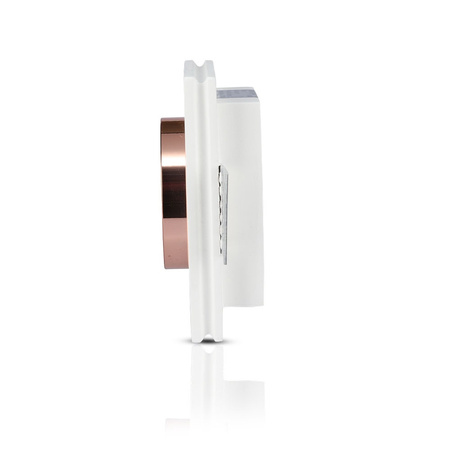 Zapuštěné stropní svítidlo GU10 s očkem čtvercový bílý/růžově zlatý VT-866 V-TAC - 5letá záruka