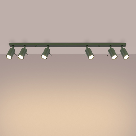 Bodové reflektorové stropní svítidlo Tuba 6x GU10 Olive Ring Bittersweet Shimmer SL.1505 Sollux