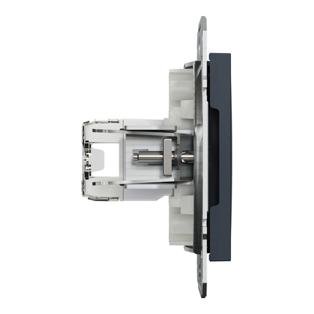 Double Computer Socket 2x RJ45 kat. 5e UTP bez rámečku Antracit SCHNEIDER ASFORA