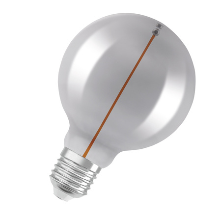 Dekorativní žárovka LED G95 Sphere E27 2,2W = 6W 60lm 1800K teplá bílá 320° Smoked Filament Vintage 1906 Osram