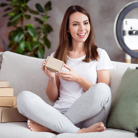 LED stojací lampa 15W 330lm 2700-4000-6500K teplá 360° černá stmívatelná SELFIE Sanico Goldlux