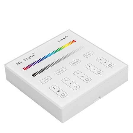 RGB+W LED ovladač WALL TOUCH 4 ZONE Mi-Light - B3