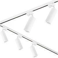 3m kolejnicové lišty + 5x GU10 LED reflektor Bílá