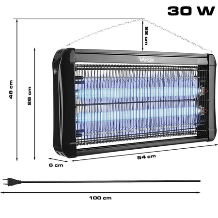 Lapač komárů UV světlo IK-30W VAYOX