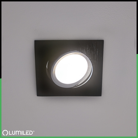 Halogenové stropní svítidlo Flush Mount Square Movable GU10 MR16 Black TRIAM LUMILED
