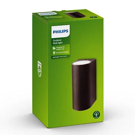 NIGHTINGALE 2x nástěnné svítidlo LED GU10 IP44 Rust Green PHILIPS