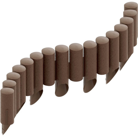 Zahradní palisádový plot Border Lawn Edging 4 STANDARD Brown 2,3 m Strong Frostproof CELLFAST