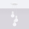 Stropní závěsné svítidlo 3x G9 Round White Modern Matte Halo Sollux