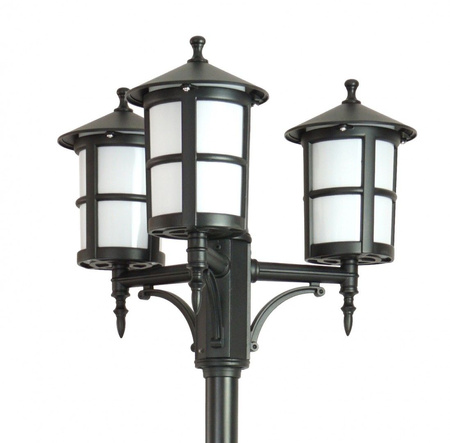Venkovní zahradní lampa LANTERN E27 CORDOBA II OGMWN 3 TD 180-280cm černá Su-Ma