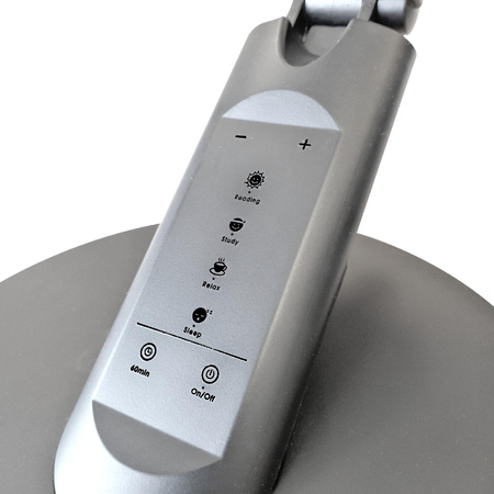 Stolní lampa LED 7W 400lm CCT 120° stříbrná stmívatelná Optimum Sanico Goldlux