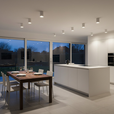 Stropní svítidlo přisazené. bodové z kovové trubky JUPITER 13. typ DOWNLIGHT E27