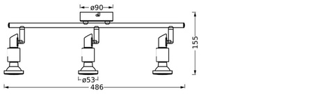 LED stropní nástěnné svítidlo Nástěnné svítidlo pro povrchovou montáž 10,2W 690lm 3000K teplá stmívatelná bílá LED Spot Ledvance