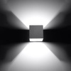 Nástěnné svítidlo QUAD 1 G9 Cube Up-Down Minimalist Grey SOLLUX