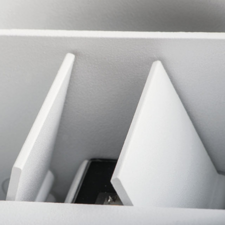 Svítidlo na fasádní LED svítidlo REKA Bílé NAHORU A DOLŮ 7W 500lm 840 Neutrální bila IP54 Kanlux