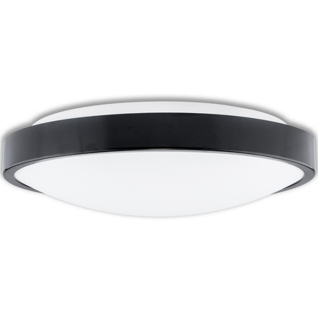 Stropní LED svítidlo pro koupelnu 24W 4000K IP44 ZOE Black 35cm