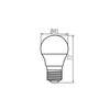 LED žárovka E27 G45 6,5W = 60W 806lm 3000K teplá bílá BILO Kanlux