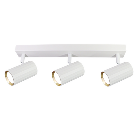 Nástěnné a stropní bodové svítidlo 3x GU10 White Gold NICEA Sanico Goldlux