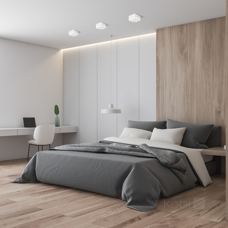 Halogenová bodová zářivka Square GU10 White OH37 Kobi pro povrchovou montáž