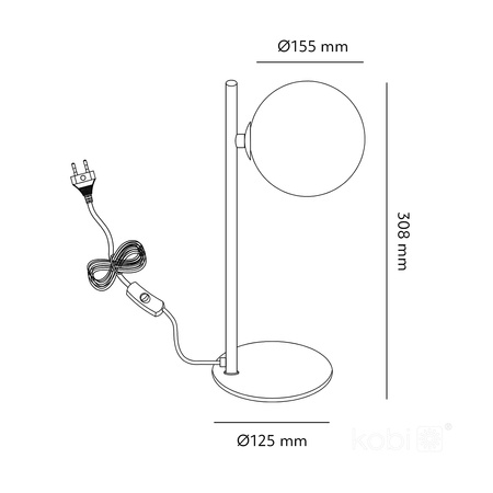 Stolní lampa Stolní svítidlo Dekorativní G9 Zlatá elegance Kobi
