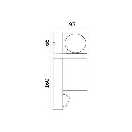 Zahradní venkovní nástěnné svítidlo GU10 s čidlem pohybu IP44 Grey Quazar Kobi