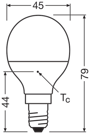 3x LED žárovka P45 kapka E14 4,9W = 40W 470lm 2700K teplá bílá 200° PCR LAMPS Osram