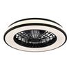 Stropní svítidlo LED Plafond s ventilátorem 48W 5300lm CCT 120° bílá černá stmívatelná Kenya Sanico Goldlux