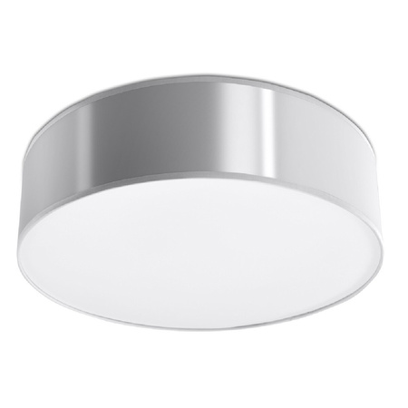 LED stropní svítidlo ARENA 2xE27 Kulaté svítidlo 35cm šedé SOLLUX