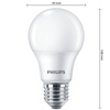 3x E27 A60 LED žárovka 4,9W = 40W 470lm 2700K teplá bílá 180° PHILIPS