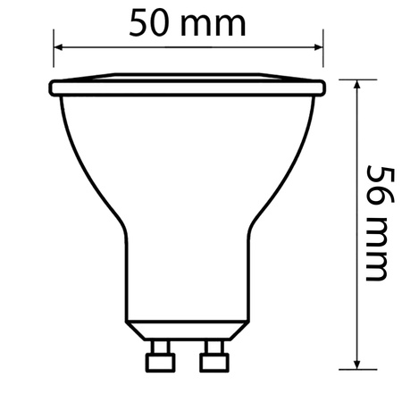 3x LED žárovka GU10 4.7W = 50W 380lm 2700K Teplá bílá 36° PHILIPS