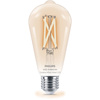 LED žárovka E27 ST64 7W = 60W 2700-6500K FILAMENT SMART WiFi Philips WiZ