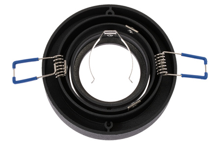 Halogenová svítidlo GU10, TUBA SPOT Nastavitelná Kulatá Černá 20mm MIDI + LED GU10, 6W 3000K LUMILED