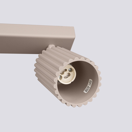 Stropní svítidlo s reflektorem 2x GU10 Hliník Taupe Carbon Deep Space SL.1763 Sollux