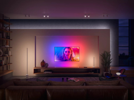 SIGNE GRADIENT LED stojací lampa bílá EU/UK 29W CCT RGB PHILIPS HUE Bluetooth Zigbee