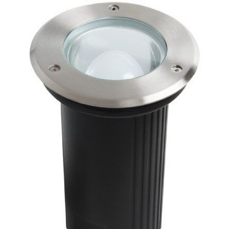 E27 IP67 IK10 Kulaté uzemněné stříbrné XARD KANLUX Podlahové LED svítidlo