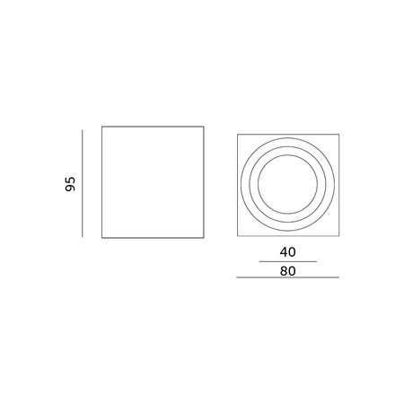 Halogenové svítidlo pro povrchovou montáž Vodotěsný hliník GU10 IP44 Bílý Aquarius Kobi