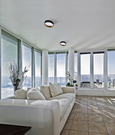 Plafond LED stropní panel Svítidlo pro povrchovou montáž 17,5W 1500lm 4000K Neutrální 120° Kulaté černé zlaté Rifa Kanlux