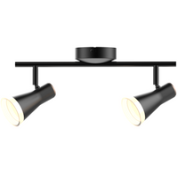 Stropní/nástěnné svítidlo nastavitelné 8.4W LED BERG 2 černá 3000K GOLDLUX (Polux)
