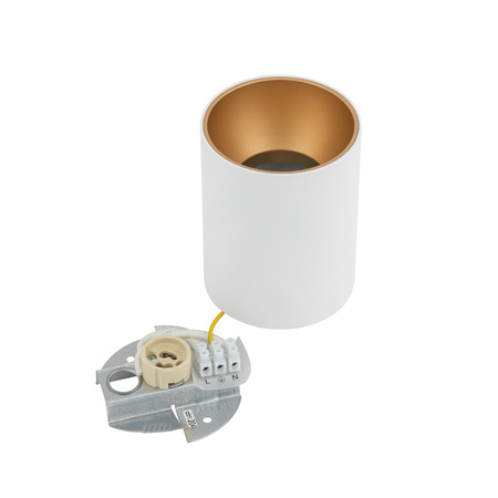 Přisazené svítidlo EYE TONE 8926 Nowodvorski White-Gold GU10 Stropní trubice Aluminium Minimalist