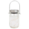 LED lucerna Solar Garden Jar Hanging Glass