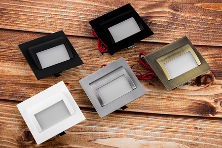 DECORUS 9 LED 1.2W Černé svítidlo pro studené schodiště ProVero