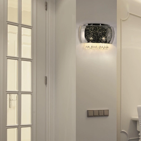 Nástěnné svítidlo nástěnné svítidlo JULIA sklo chromové krystaly 2x G9 GOLDLUX (Polux) 5901508317438