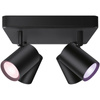 Stropní svítidlo LED SPOT černé 4x 5W WHITE + RGB SMART WiFi WiZ