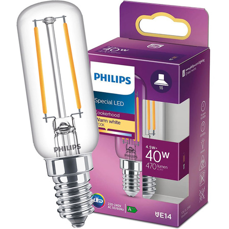 LED žárovka E14 T25 4.5W = 40W 470lm 2700K Teplá bílá vlákno PHILIPS