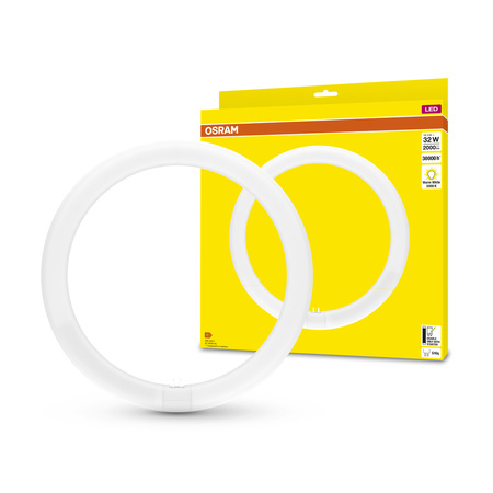 LED T9 Circular G10q 18,3W = 32W 2000lm 3000K Warm 110° LED TUBE EM Osram