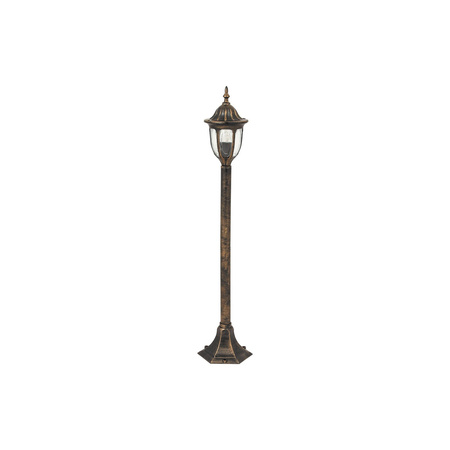 Venkovní LED zahradní lampa MILANO E27 IP43 Tyč 102 cm Zlatá starožitná RABALUX