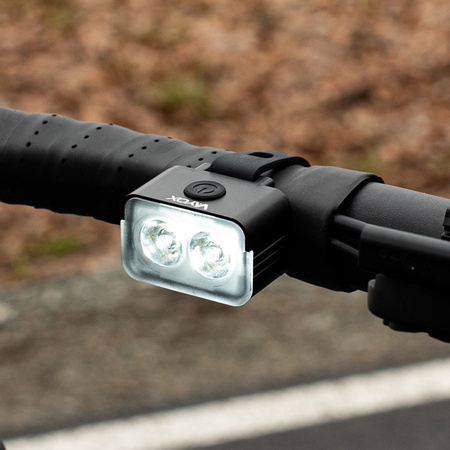 Přední svítilna na kolo 2xLED USB-C 5 režimů 300lm IPX6 VAYOX