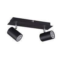 EVALO 2x nástěnné/stropní svítidlo KANLUX GU10 PAR16 Black