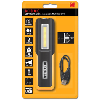 LED svítilna multifunkční dobíjecí USB FLASHLIGHT MULTIUSE 150lm IP62 KODAK